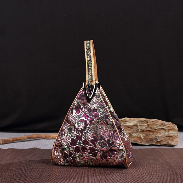 Vintage Bag Ladies Handbag Cheongsam Bag Chinese Style Characteristic Chinese Triangle Bag: I