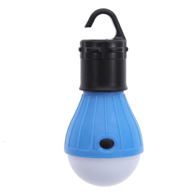 mini utendørs 3 ledet 800lm camping telt pære lys nødlampe utendørs underholdning telt pære belysning: Blå