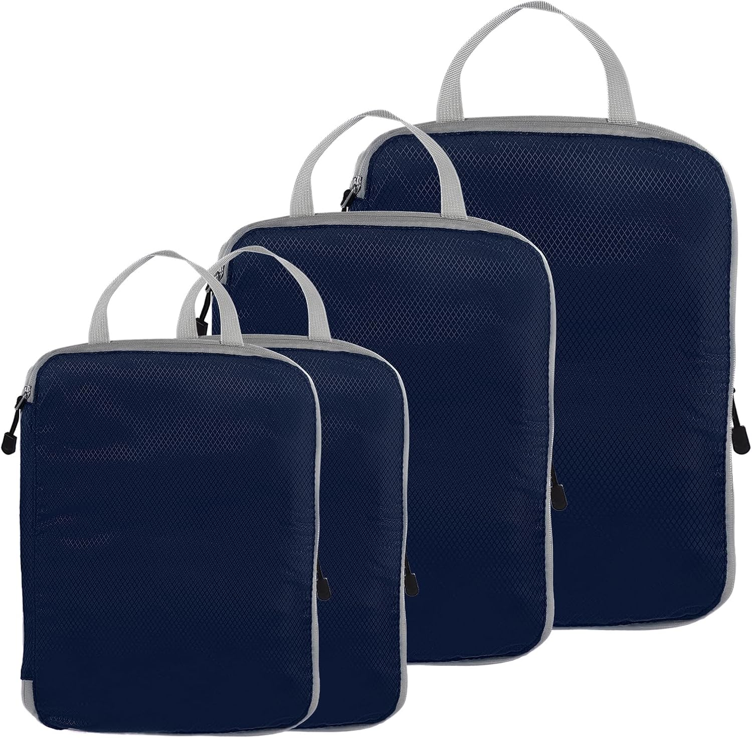 Reiscompressie verpakking kubussen bagageorganisator voor bagage bagage met grote capaciteit set waterdichte opbergzakken: Roze