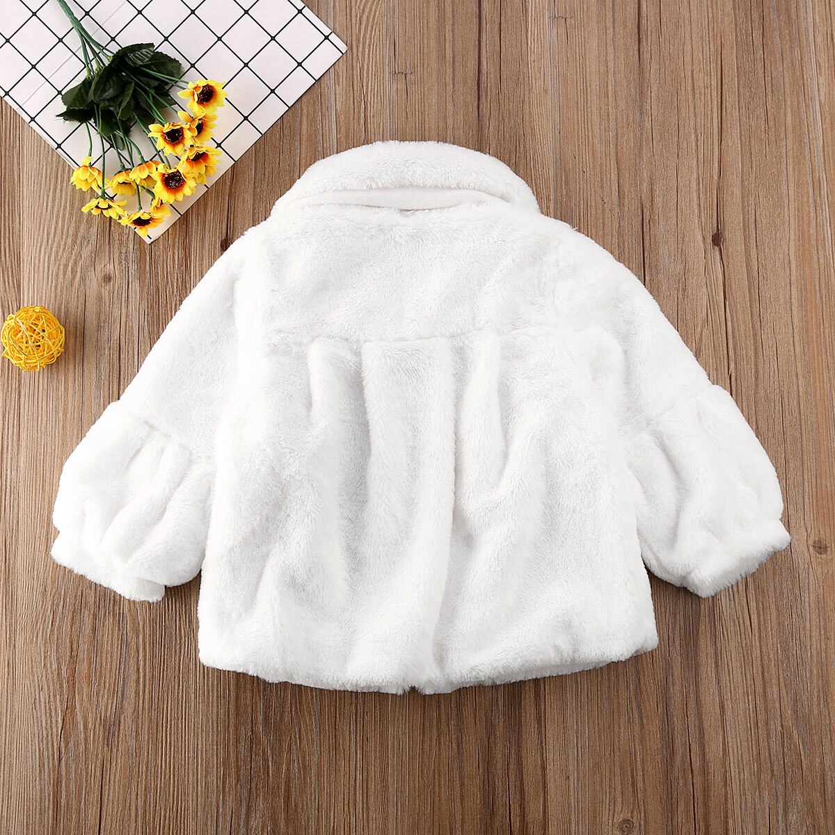 Pudcoco Winter Toddler Baby Girl Clothes Solid Color Long Sleeve Warm Coat Outerwear Cotton Clothes