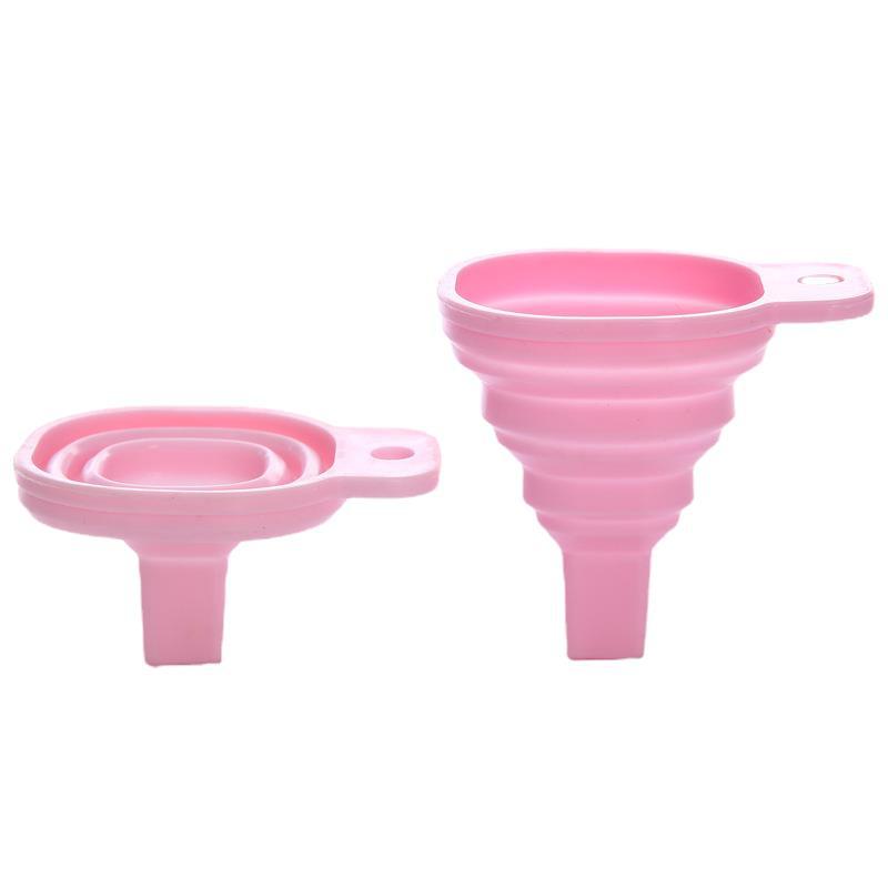Foldable Funnel Silicone Collapsible Funnel Portable Funnels for Fuel Hopper Collapsible Beer/ Oil Funnels Kitchen Tools