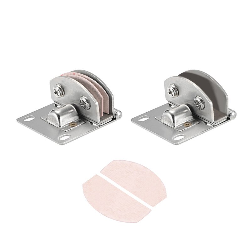 Edelstahl Glas Scharnier Schrank Vitrine Schrank Tür Scharnier Glas Clamp für 5-8mm