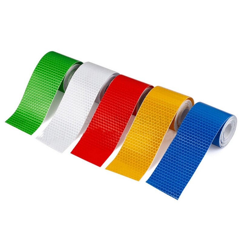 5cm * 100cm cinta reflectante coche decoración pegatinas de advertencia de coche de seguridad de reflexión de la cinta película de Reflector pegatina para autos estilo