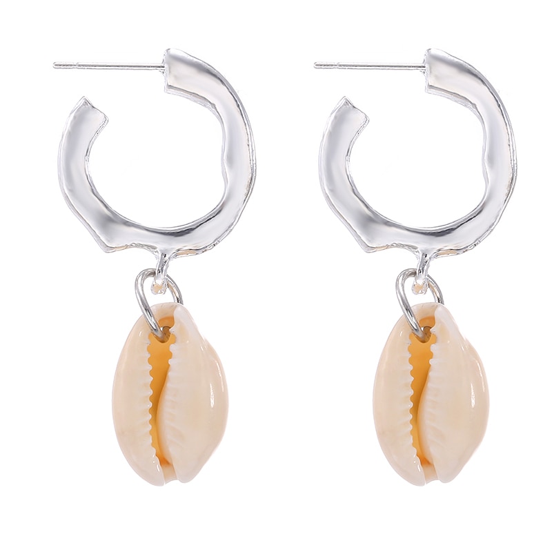 Brincos com pingente marítimo, brincos femininos com declaração da cor dourada e dourada, para casamentos, festas, irregular, geométrico