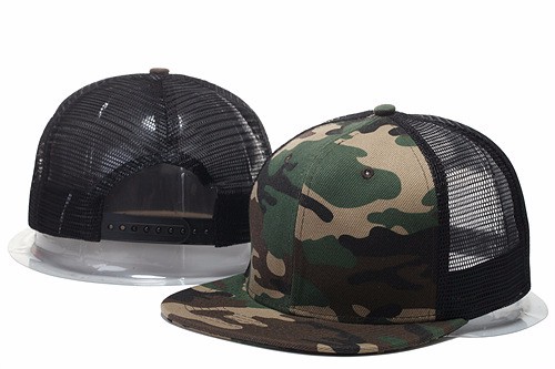 Stil mesh camouflage snapback hat camouflage hip-hop mænds dame casquettes bboy gorras bone baseball cap: Militærgrøn