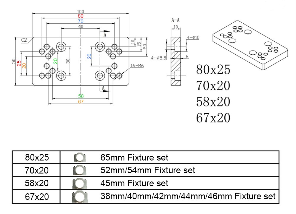 Kit de actualización de eje X CNC 3018 Pro, enrutador CNC 3018 Pro / Plus con accesorios de fresadora CNC, mesa deslizante
