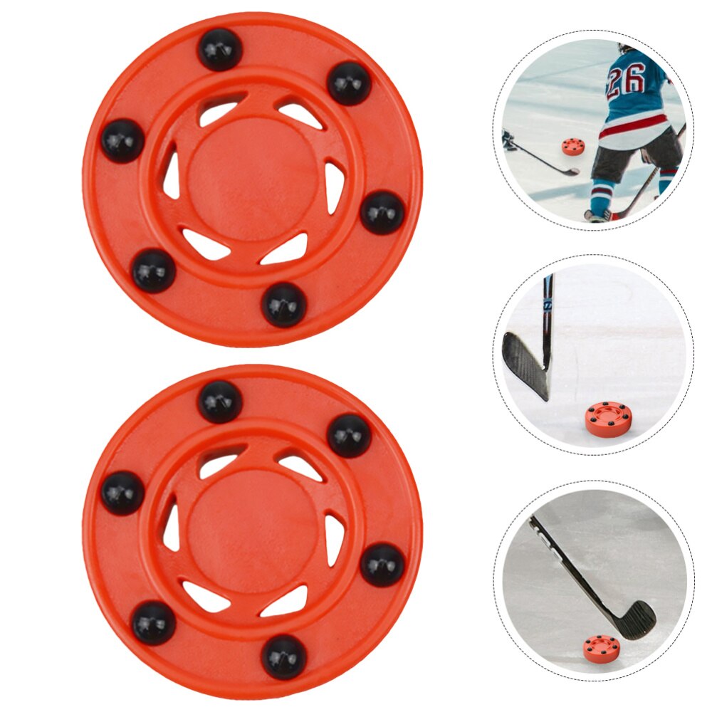 2Pcs Roller Hockey Spel Puck Training Puck Street Hockey Voor Oefenen