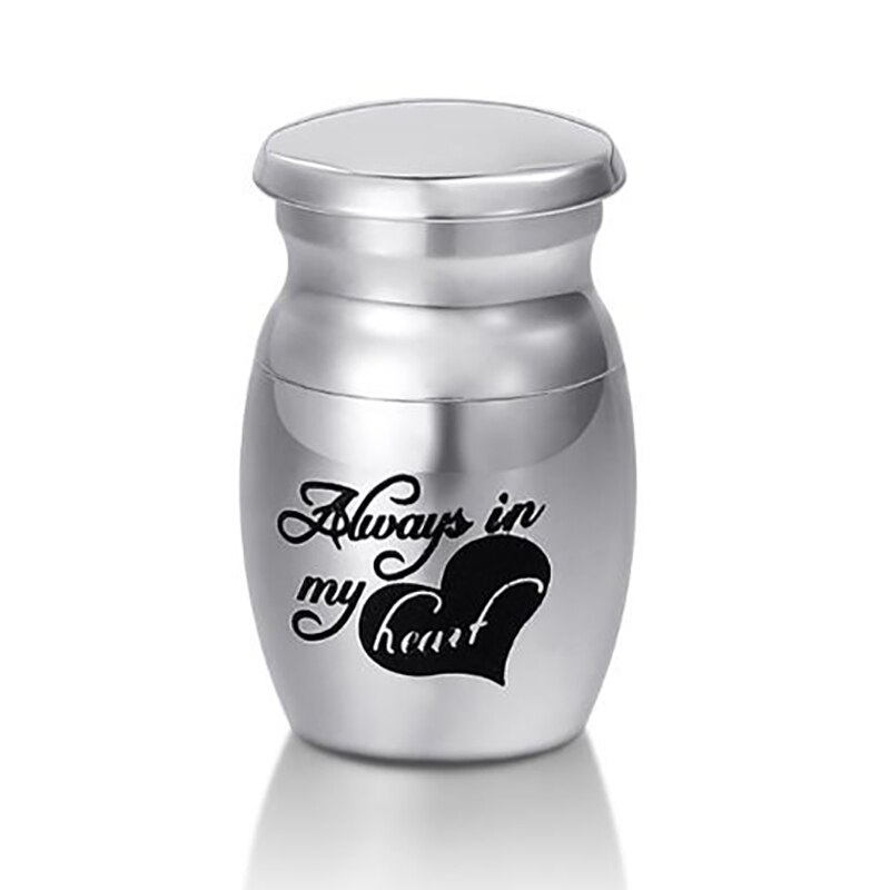 Roestvrijstalen urn voor huisdieren, as van een huisdier, as van een hond of kat, askist voor crematie