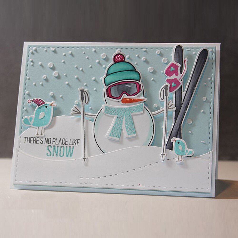 gefallen Schnee Schablone für malerei Präge Papier Karte Weihnachten Scrapbooking Fotoalbum Dekor, Der Zeichnung Blatt