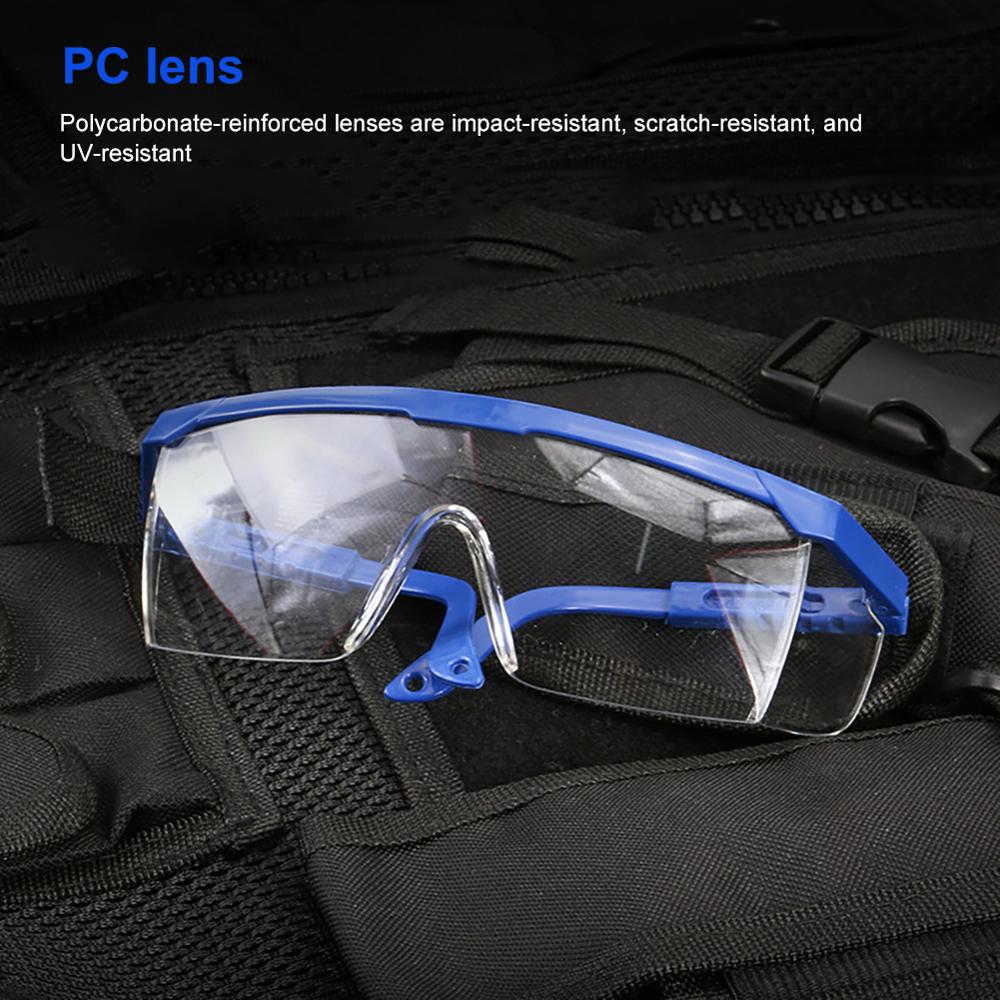 1PCS Safety Glasses Transparent Dust-Proof Glasses Working Glasses Lab Prevent-virus Splash Protective Anti-wind Glasses Goggles