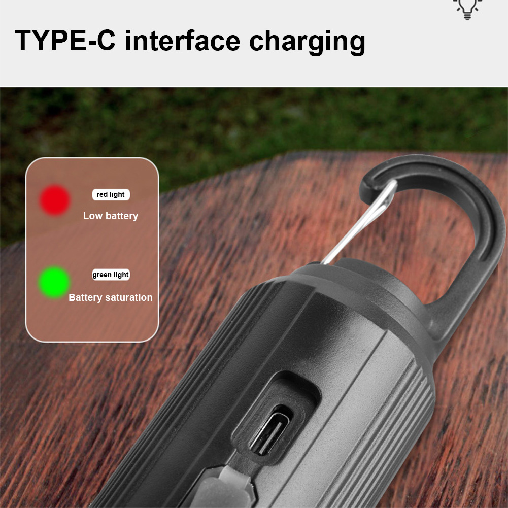 Aurinkoenergialla toimiva led-retkilamppu usb-lataus led-valaistuslyhty vedenpitävä kannettava kädessä pidettävä lamppu 100lm ulkogrilliretkeilyyn