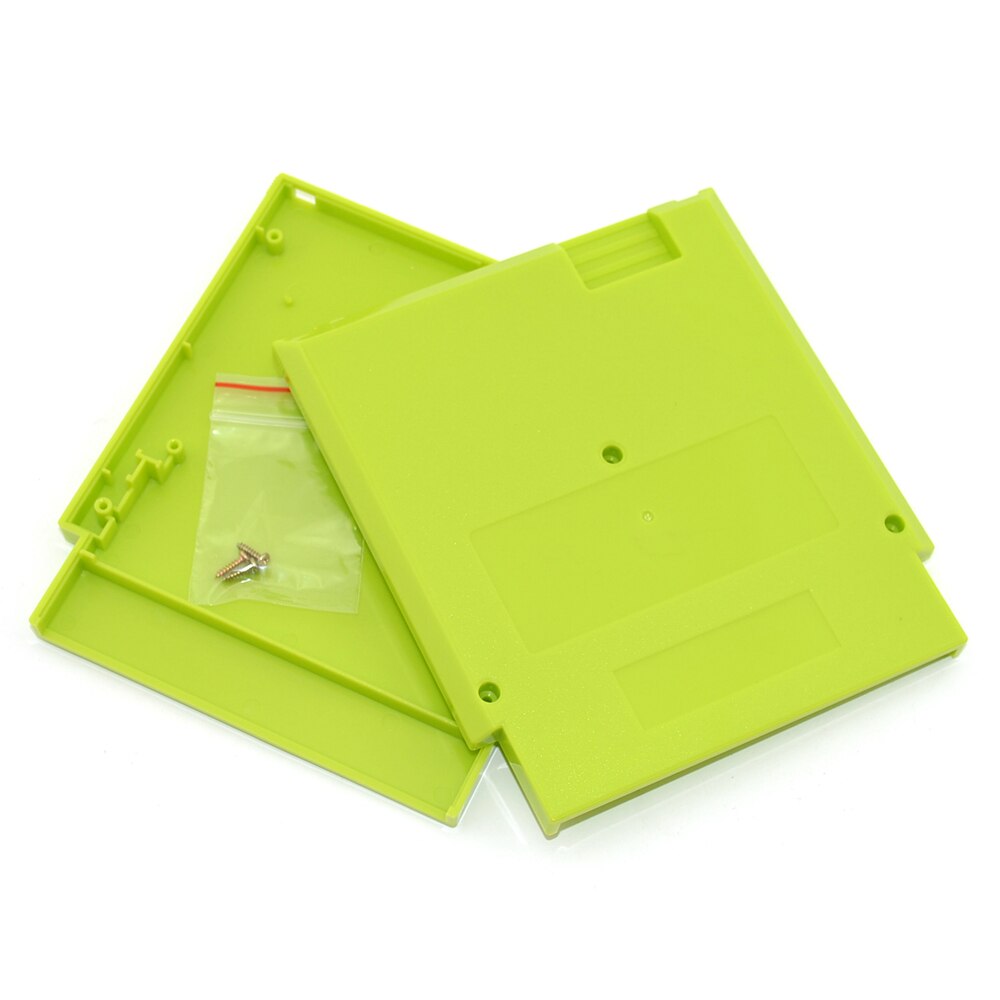 Carcasa de juego de 72 pines, Cartucho de repuesto para NES, funda de plástico con 3 tornillos: Green