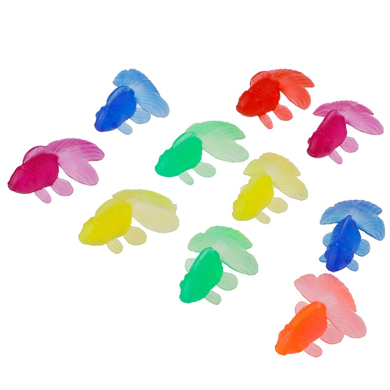 10 sztuk/partia miękkiej gumy złota ryby połowów zabawki plastikowe symulacji małe rybki dzieci dziecko zabawki wody hurtowych