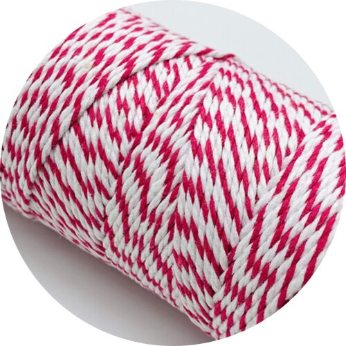 10yards 2mm 100% Cotton Rope Colorful Twisted String Cotton Cords Rope For Home Decor Handmade Christmas DIY Wrap: 08