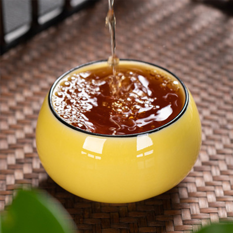 Ceramic Tea Cup Rainbow Cup Individual Single Cup Tea Cup Chinese Kung Fu Tea Set Tea Bowl Household Tea Table Tea Cup