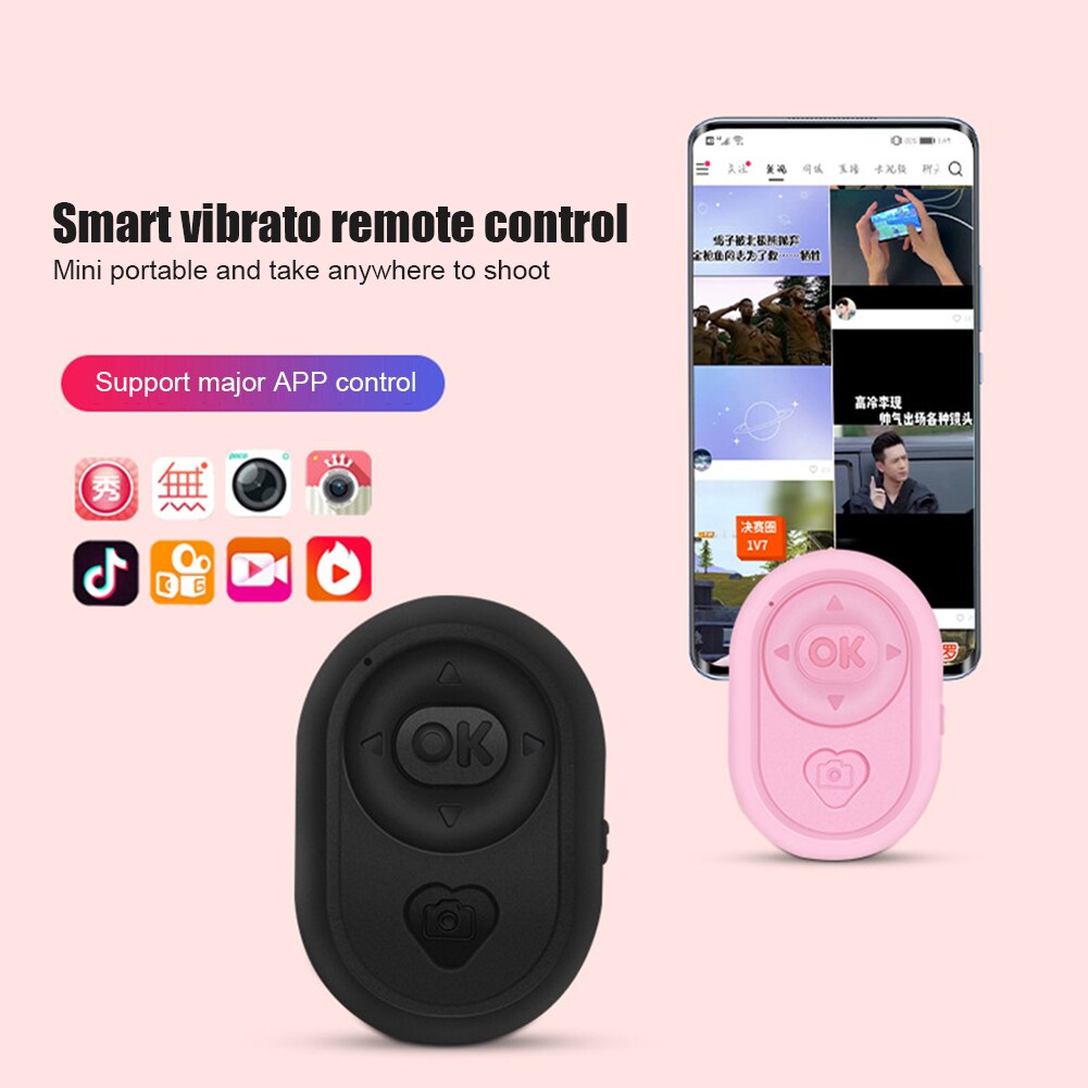 Mini Draadloze Zelfontspanner Controller Bluetooth-Compatibele Afstandsbediening Knop Camera Stok Ontspanknop Selfie Voor Telefoons
