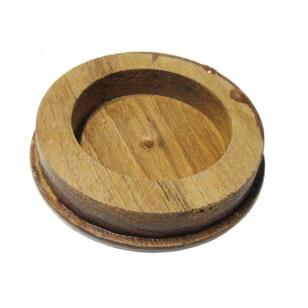 Boat Steering Wheel Center Cap &amp; Teak Wood Face diameter: 2-1/2'