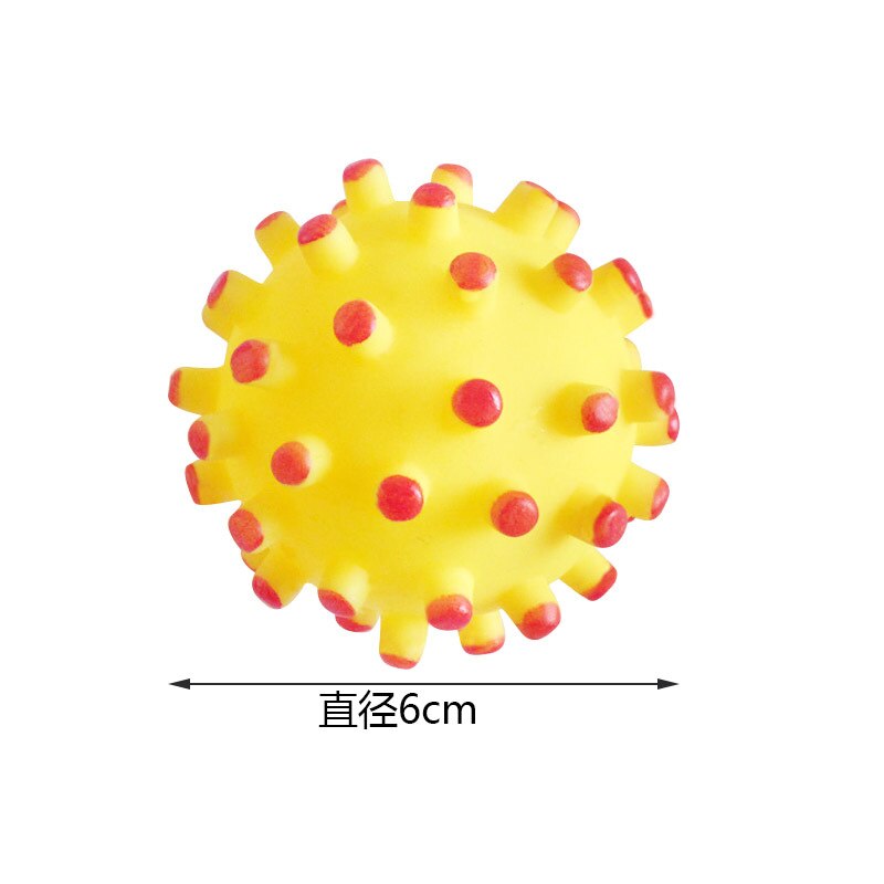 Spike Ball Sounding Toy Dogs Molar Teeth Cleaner Small Spike Ball Pet Dog Toys Bite-Resistant Vinyl Toys Puppy Toy Dog Chew Toys