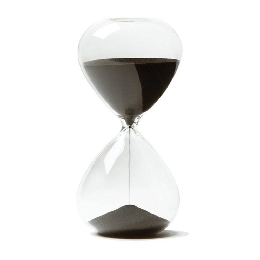 twister.ck sandklokke timeglass tidtaker som delikate hjemmedekorasjoner sandglass klokke timere: Svart