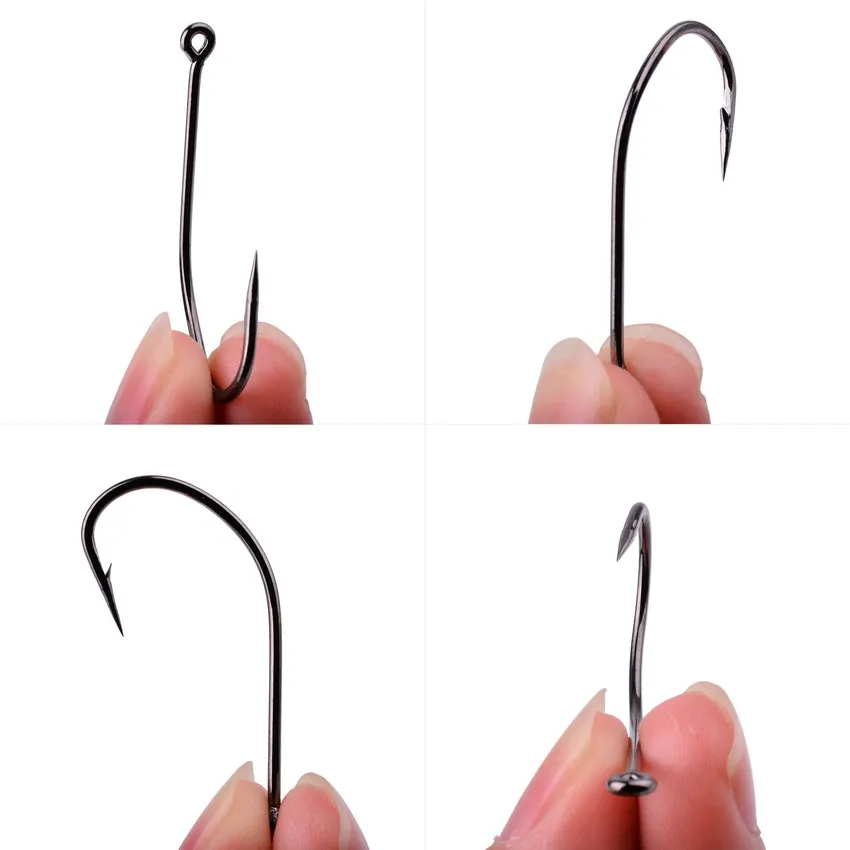 100/50pcs box octopus Fishing Hooks High Carbon Chmical Sharpen Barbed Circle Hook Tackle Set Point Hardness Supplier Fishhooks