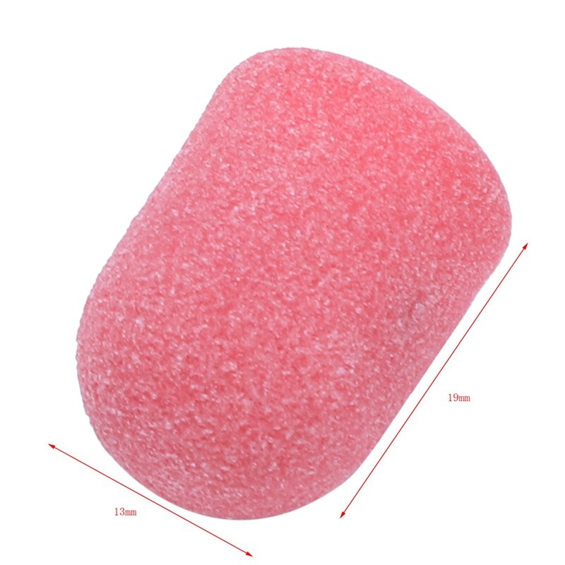 50Pcs Pink Nail Sanding Bands Nail Drill Bit Grip Machine For Manicure And Pedicure Nail Art Accessories Rubber Mandrel-03