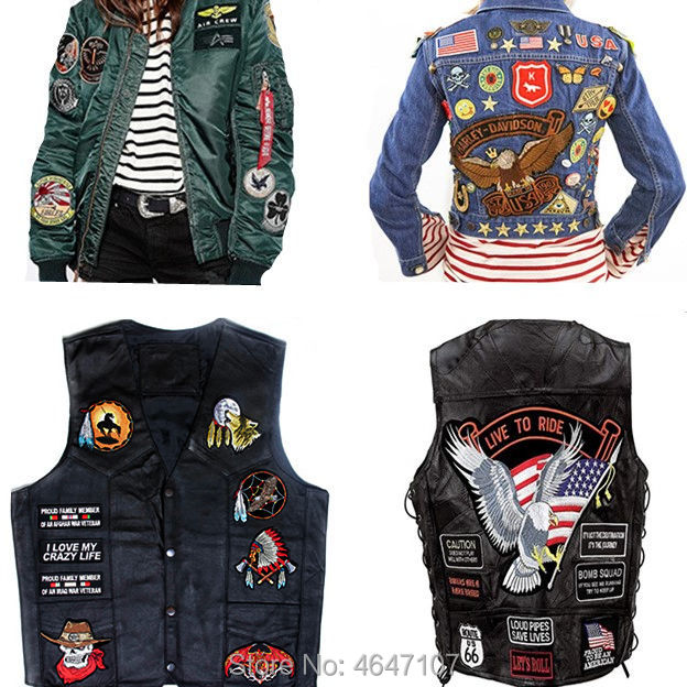 Broderilapp bokstaver sy strykelapper bekjemp kriminalitet skyt først broderte merker til veske jeans lue t-skjorte gjør-det-selv applikasjoner