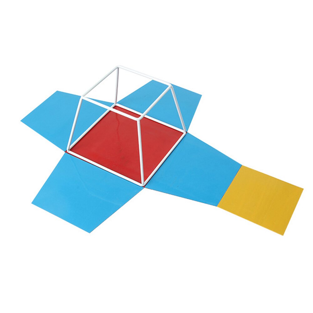 Magnetic Deployable Geometric Solid shapeCube Prism 3D Planar learning Comparison Math Toys for kids: Quadrangular Frustum