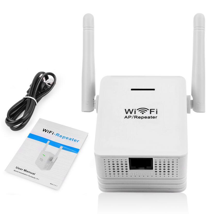Ripetitore Wireless 300Mbps Router di rete WiFi Signal Range Extender Booster Dual 2DB antenne US Plug