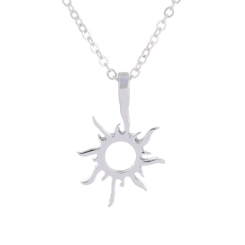 Mode Goud-Kleur Goede Vibes Alleen Zon Kettingen Voor Vrouwen Sieraden: Silver