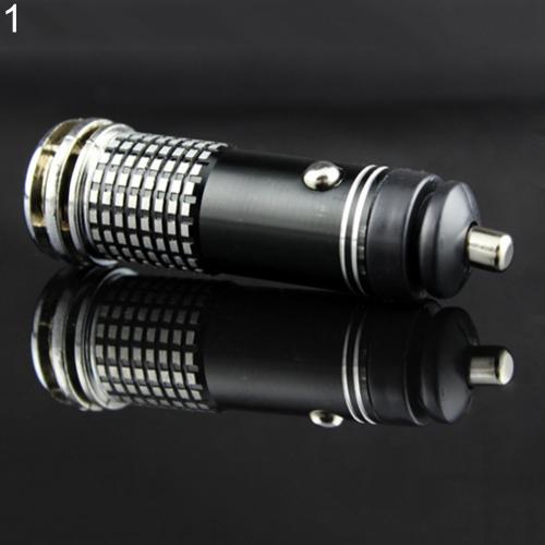 Vehicle Interior Air Purifier Mini Auto Car Fresh Air Anion Ozone Oxygen Bar sales: black
