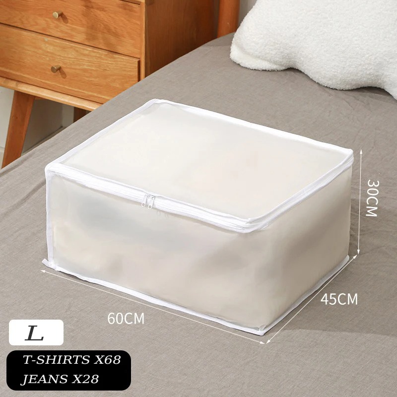Underbed Storage Bag Foldable Quilt Bag Wardrobe Clothes Storage Box Dustproof Organizer Large Capacity Quilt Storage Bag: XXL / Dark Khaki