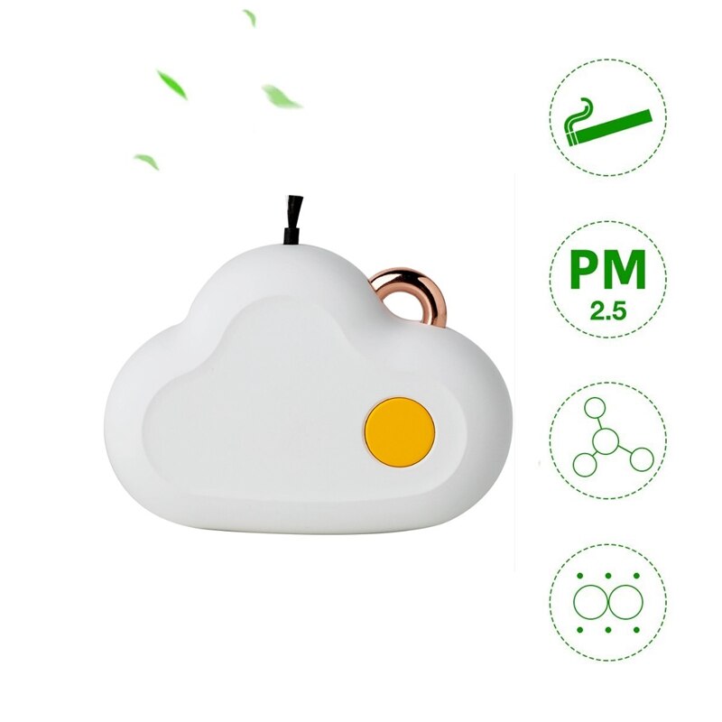 2Pack Mini Portable Air Purifier, Wearable Air Purifier Necklace USB Air Cleaner for Small Space Air Freshener