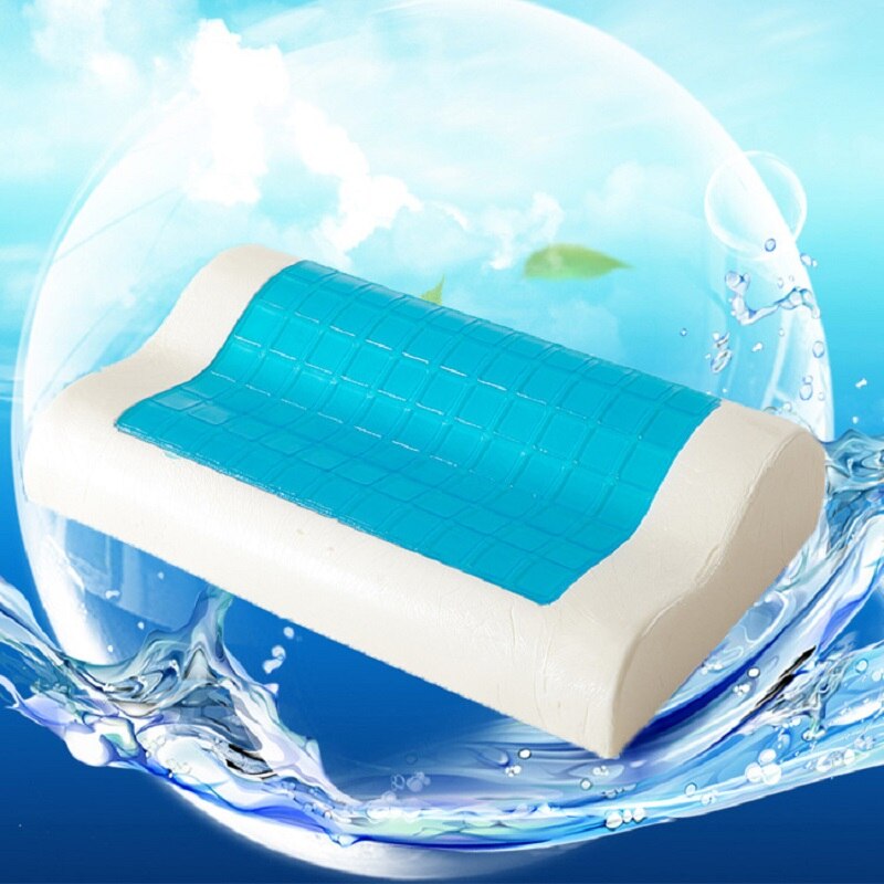 Lato nowa falowana poduszka żelowa poduszka robić spania ochrona szyi masaż z pianki pamięć chłodzenie włókno bambusowe sen poduszka silikonowa