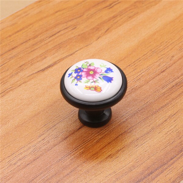 32MM kolorowe ceramiczne okrągła szafka gałki uchwyty robić drzwi szuflada robić szafki szafa meble uchwyt gałki: E