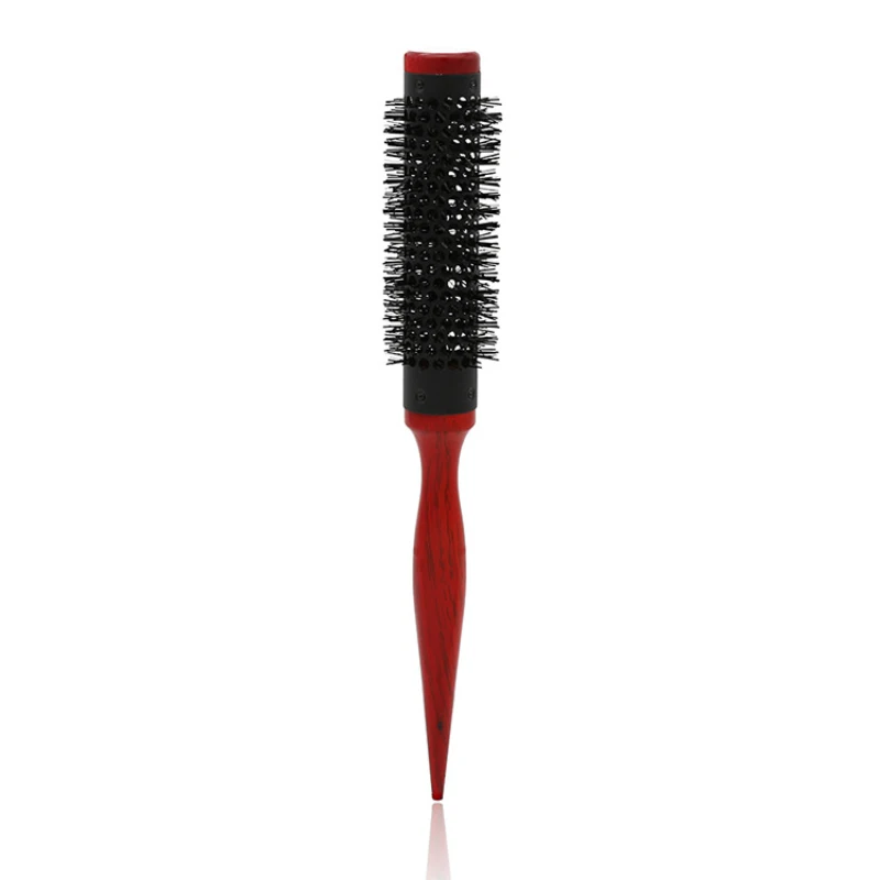 Beruf Anti Statische Lockiges Haar Kamm Wildschwein Borsten rollen Runde Pinsel Kamm Haar Styling Schönheit Salon Friseur Lockenstab: Blau