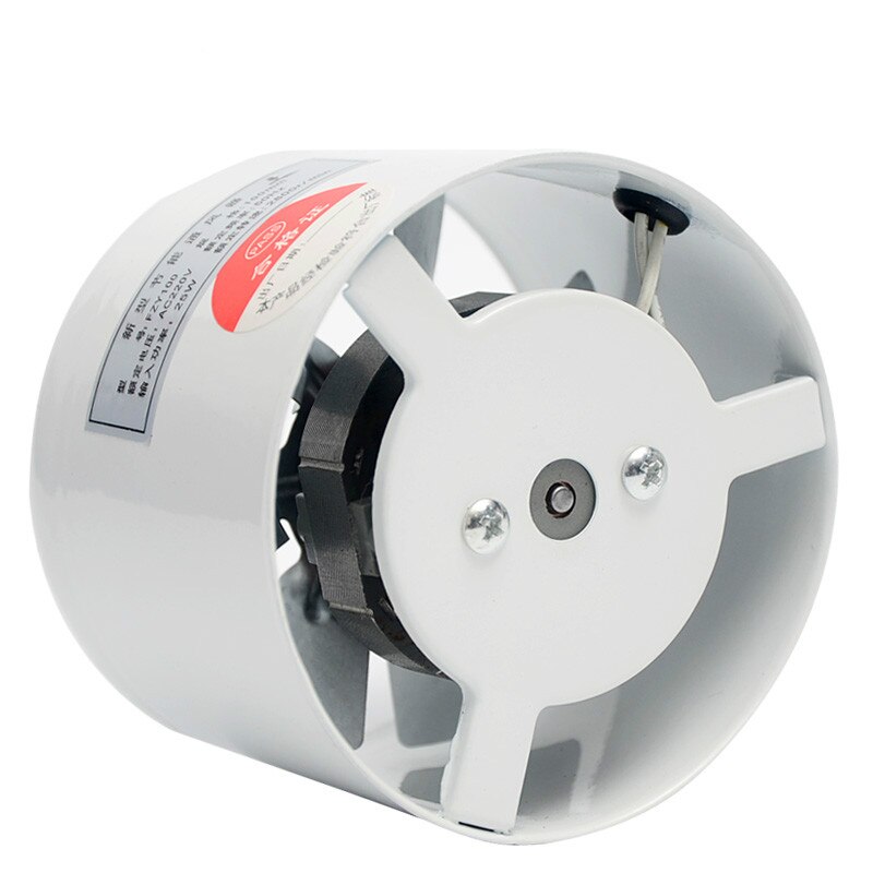 4 Inch Window Exhaust Fan Bathroom Kitchen Toilets Ventilation 2800R/Min 220V 25W White Color For Home Pipeline Fan Mute