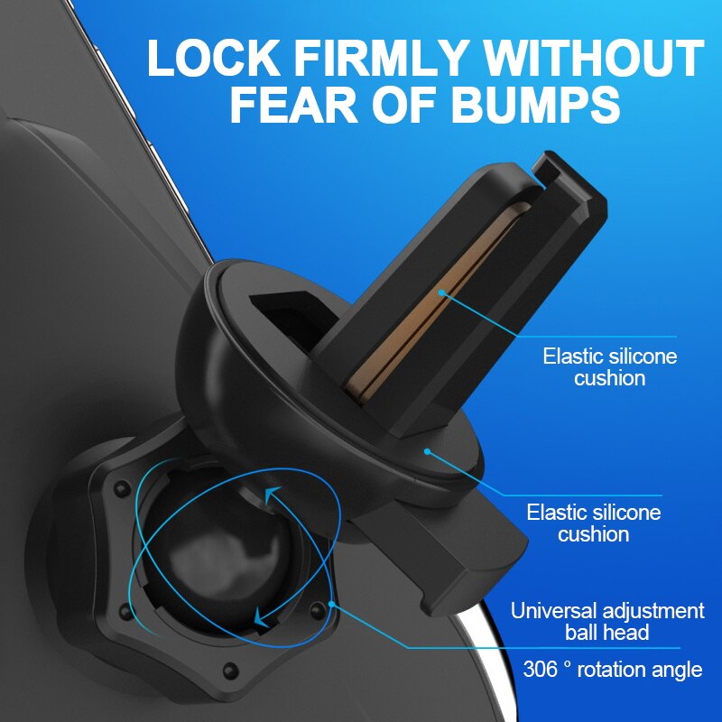 Tongdaytech 15W Caricabatteria Da Auto Senza Fili Per Il Iphone 8 XS 11 Pro Max Automatico Auto Veloce Caricatore Del Supporto Per Samsung s20 S10 S9 S8 Più