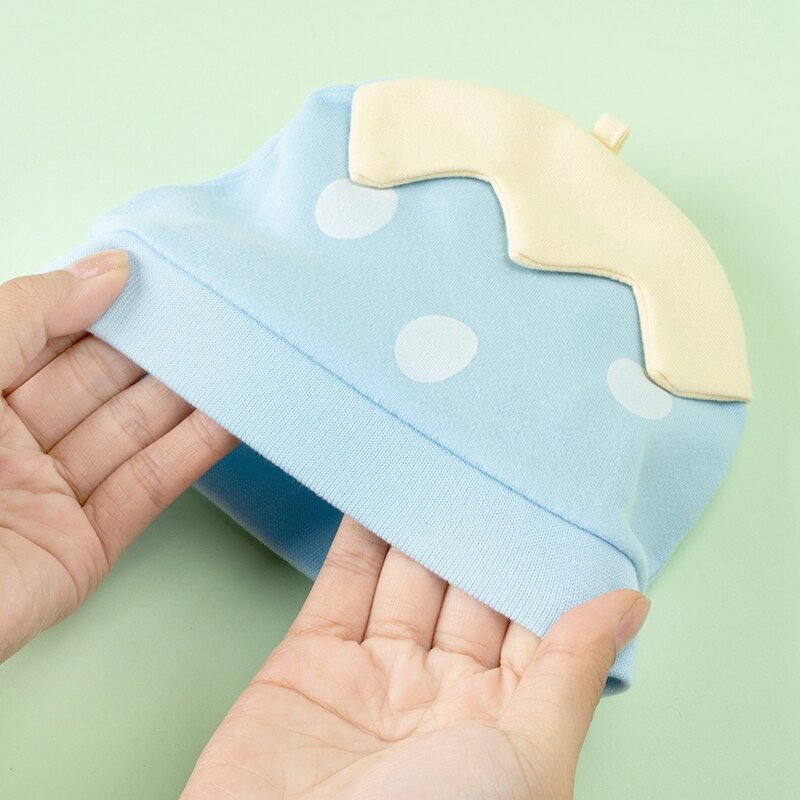 Berretto da notte per neonato in cotone con nodo in cotone berretto da bambino fragola per ragazzi cappello invernale per bambini caldo