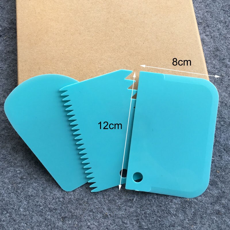 Stainless Steel Smoother Cake Scraper Spatula scraper Cutter Flour Pastry Scraper Cake Blade Baking Decoration Kitchen Tools: 02
