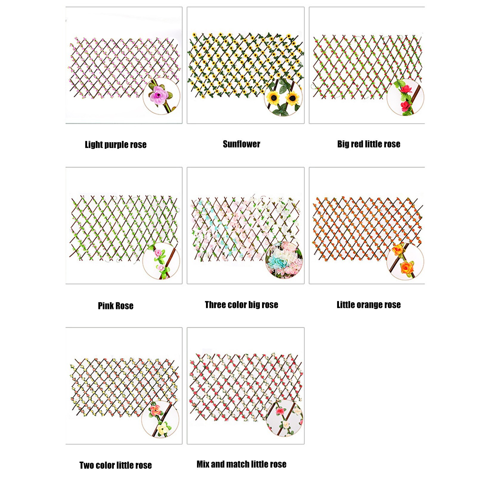 Expanding Fence Retractable Fence Screen with Plant Expandable Fence Privacy Jardin Garden Decoration Outdoor bordure de jardin