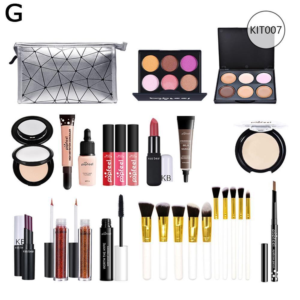 Multi-color Makeup set female beginner student novice light of set makeup combination cosmetic box full T8J0: G