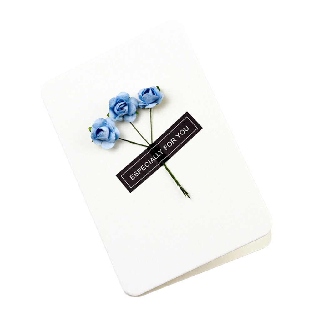 Tarjetas de Felicitación de papel Kraft con sobre hechas a mano, invitaciones de flores secas, suministros de decoración para fiestas de cumpleaños y bodas, bricolaje, nuevas: NO.7