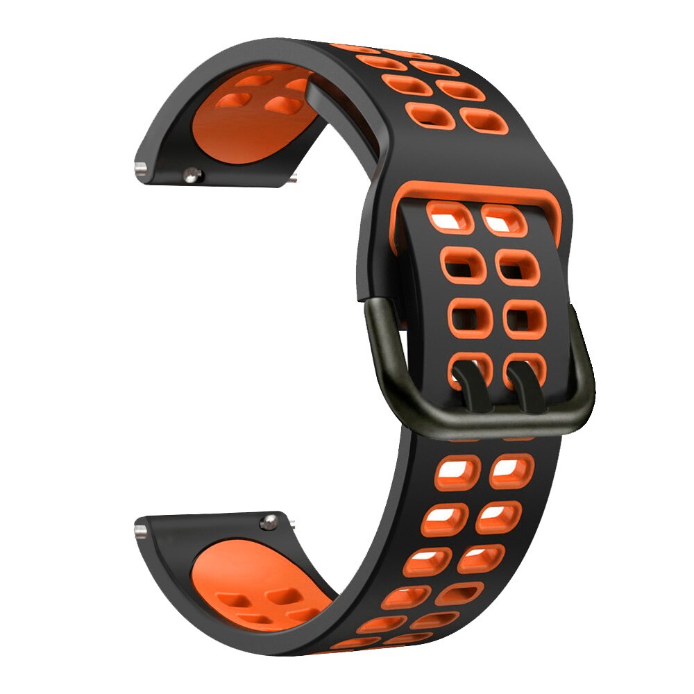 Easyfit – Bracelet en Silicone pour Xiaomi Watch S1/Color 2, édition sport, pour Mi Watch, Version globale: Black Orange