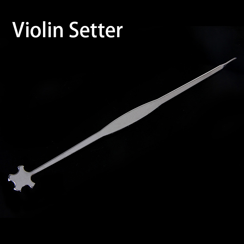 Violin lyd post setter reparation værktøj opretstående rustfrit stål søjle krog strenge instrument værktøj bratsch violin dele tilbehør
