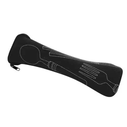 Portable Cutlery Bag with Zipper Cutlery Box Storage Bag Camping Cutlery Storage Bag for Kids Tableware Travelling Picnic School: plum