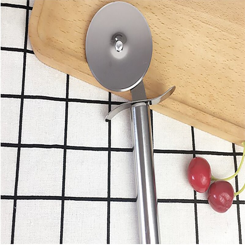 Edelstahl Pizza Cutter Doppel Roll Pizza Cutter Gebäck Pasta Teig Crimper Küche Pizza Werkzeug