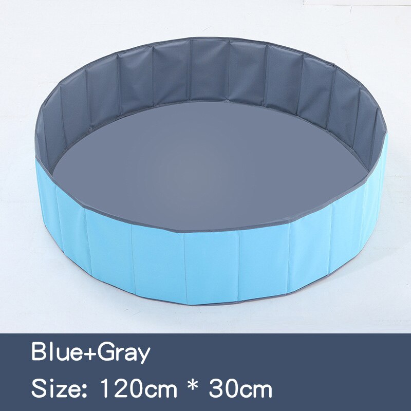 Bambini Pieghevole Oceano Piscina di Palline Pit Bambino Recinzione Parco Giochi Al Coperto Lavabile Anti-Skid facile da Memorizzare Palla da Biliardo Per Bambini regali: blue-gray 120cm