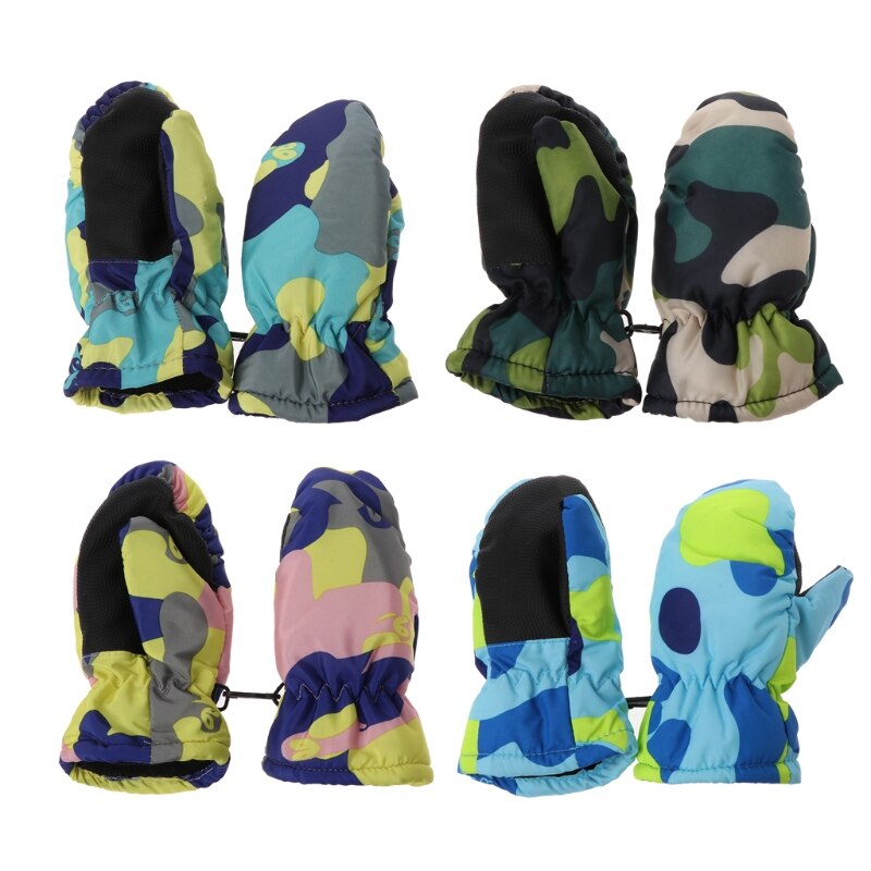 Manoplas cálidas impermeables para bebé, invierno, niño y niña, guantes para niños al aire libre