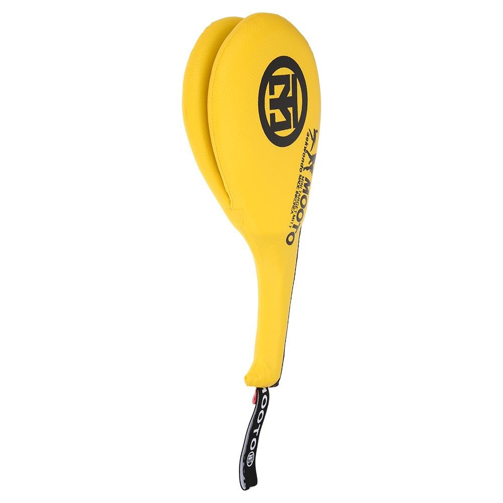 Durable Taekwondo Sparring PU Rebound Sponge Foot Target Boxing Adult Sanda Training Hand Kick Pad Punching Bag: Yellow