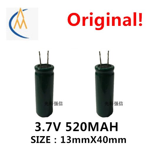 2 pezzi nuova batteria ricaricabile al litio con condensatore originale 13400 3.7V 520mah con capacità elevata